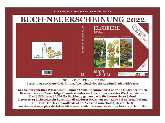 Neuerscheinung: „Elsbeere (Sorbus Torminalis) – Buch zum Baum“